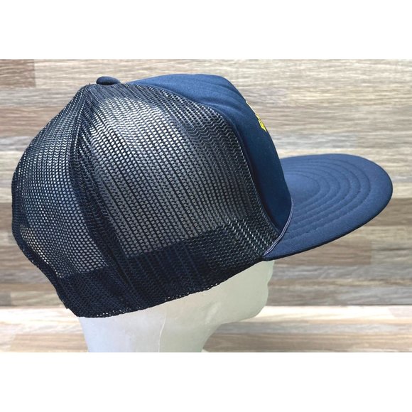 Eagle Fire Dept Trucker Hat Vintage Snapback Mesh Navy Blue Idaho - Picture 6 of 8